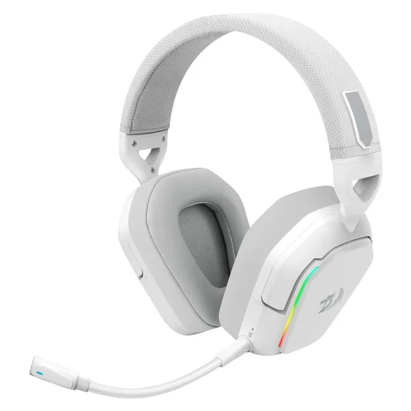 Wireless Gaming Headset, Redragon Mira 7.1, RGB, Bluetooth, 2.4ghz, P3, White - H868W